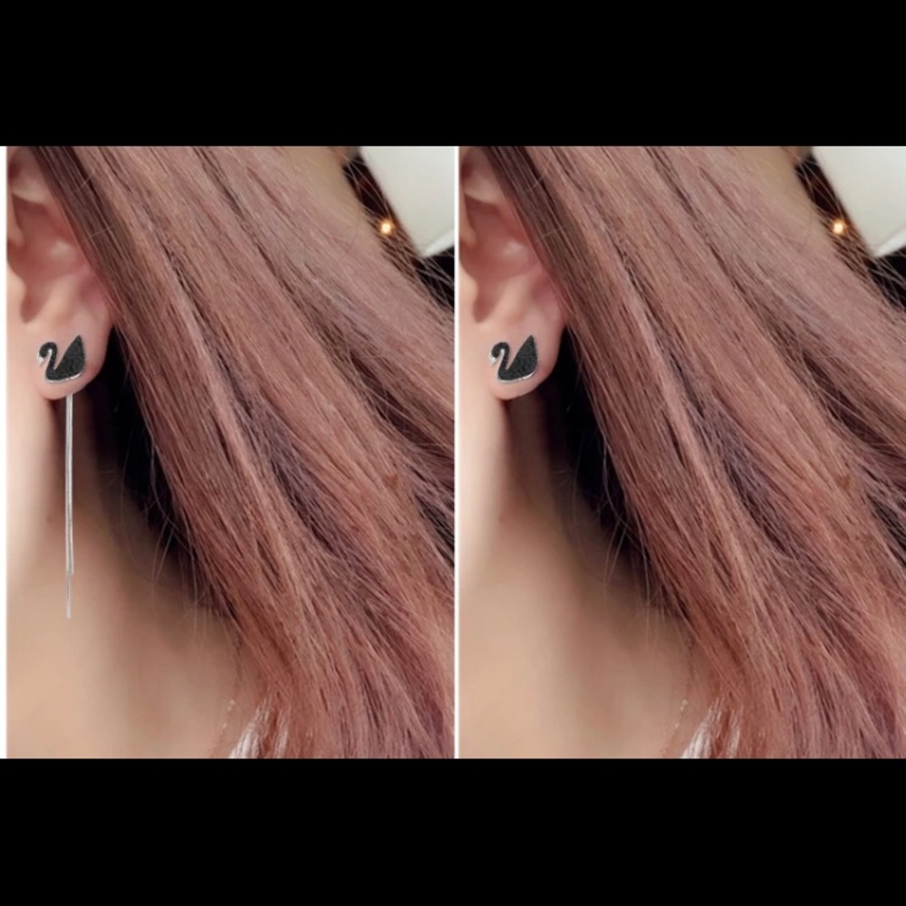 Swan Earrings